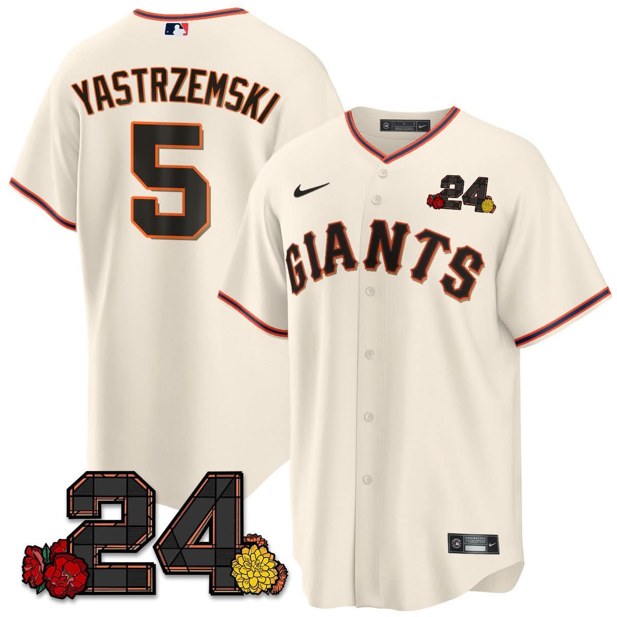 SFG 2024 Willie Mays Patch Vapor Premier Limited Jersey V2 - Stitched