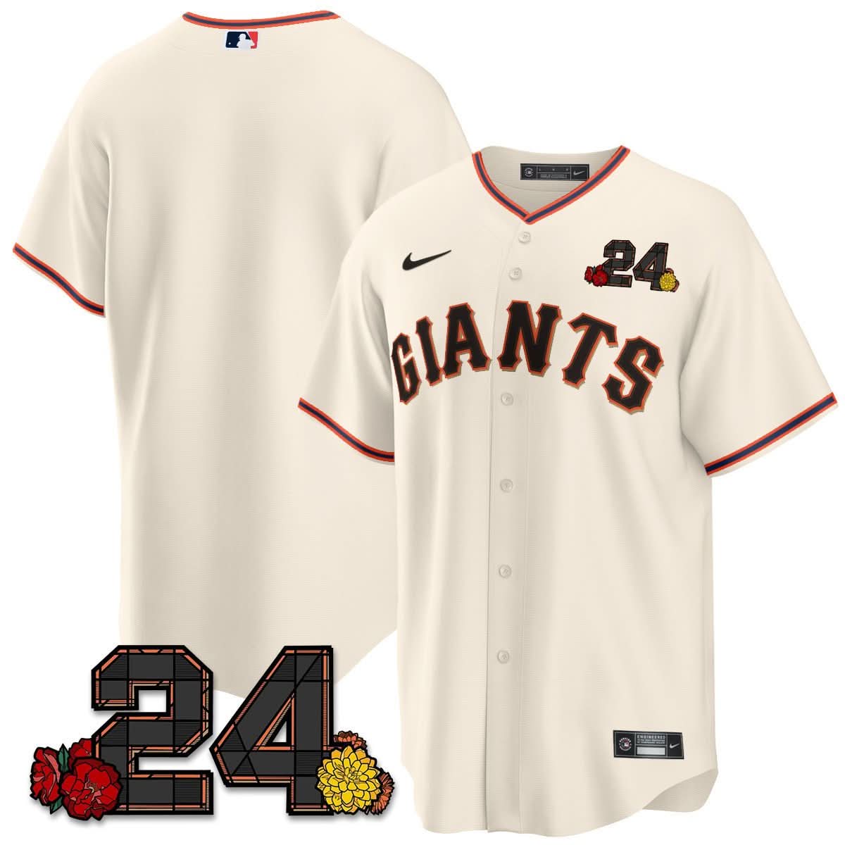 SFG 2024 Willie Mays Patch Vapor Premier Limited Jersey V2 - Stitched
