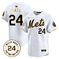 NYM Willie Mays Patch Vapor Premier Limited Jersey - Stitched