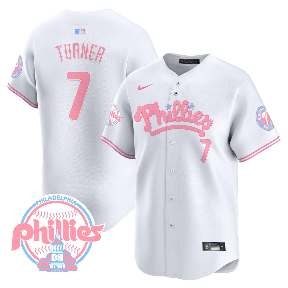 PP Bubblegum Pink Vapor Premier Limited Jersey - Stitched