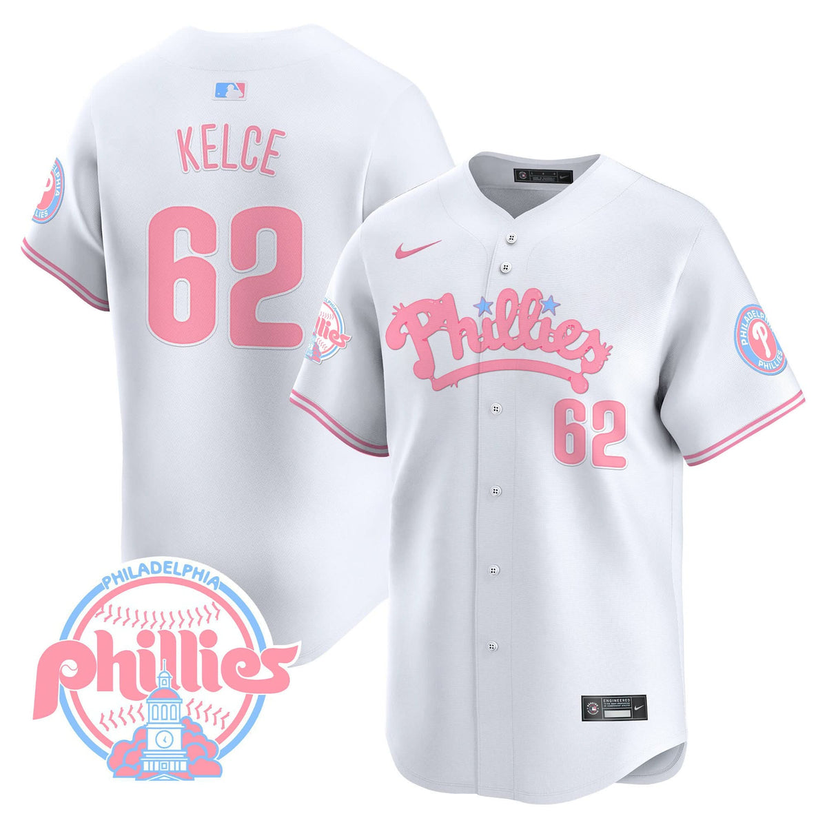 PP Bubblegum Pink Vapor Premier Limited Jersey - Stitched