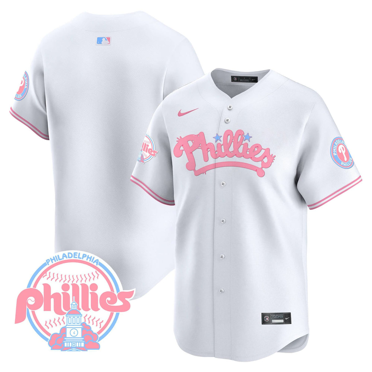 PP Bubblegum Pink Vapor Premier Limited Jersey - Stitched