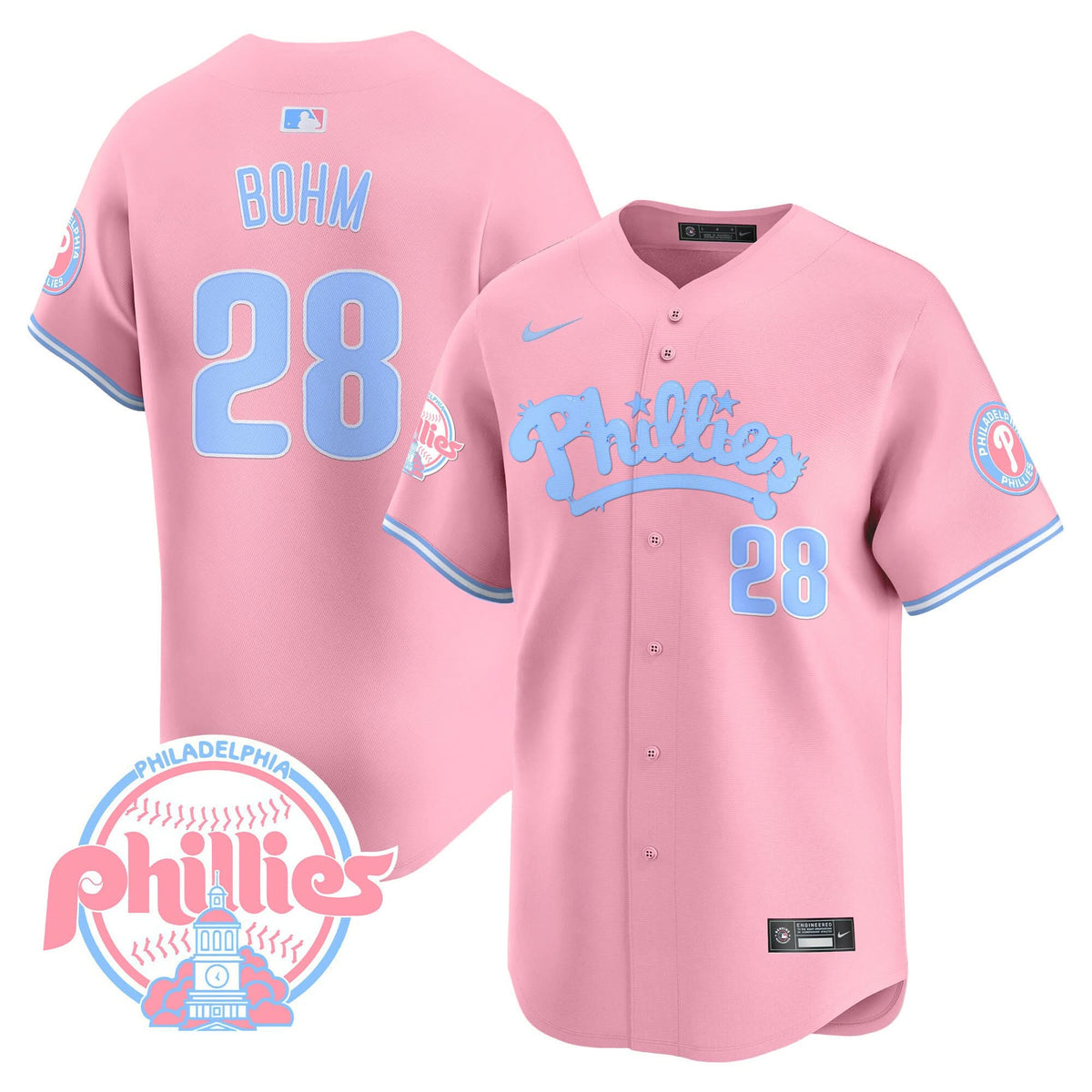 PP Bubblegum Pink Vapor Premier Limited Jersey - Stitched