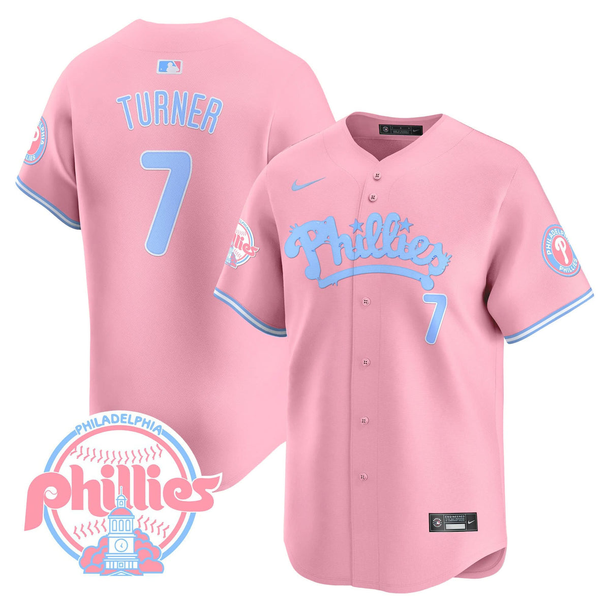 PP Bubblegum Pink Vapor Premier Limited Jersey - Stitched