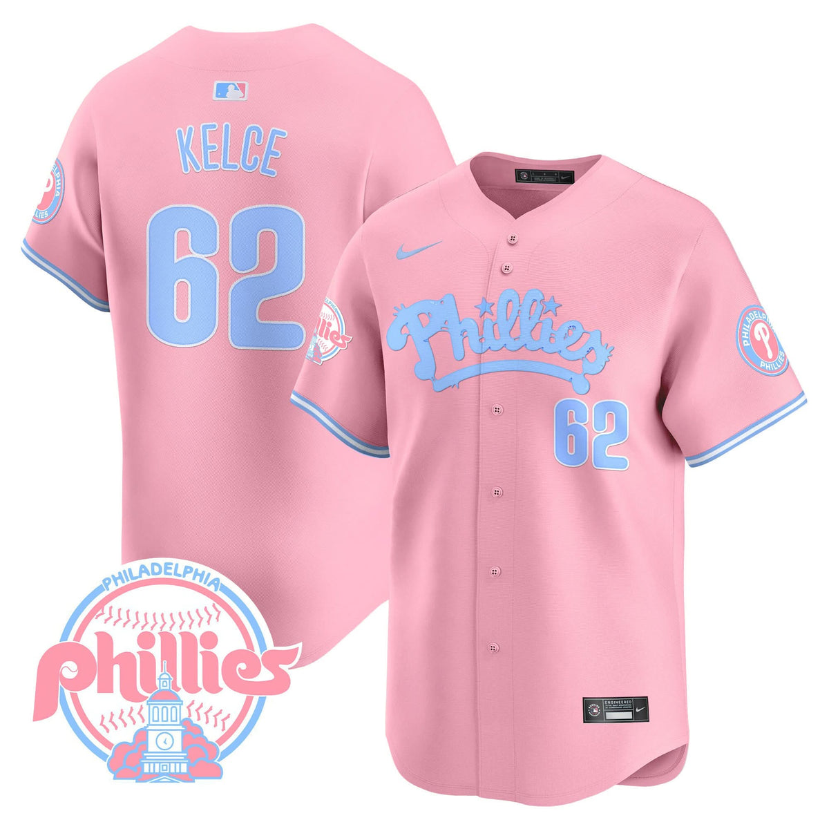 PP Bubblegum Pink Vapor Premier Limited Jersey - Stitched