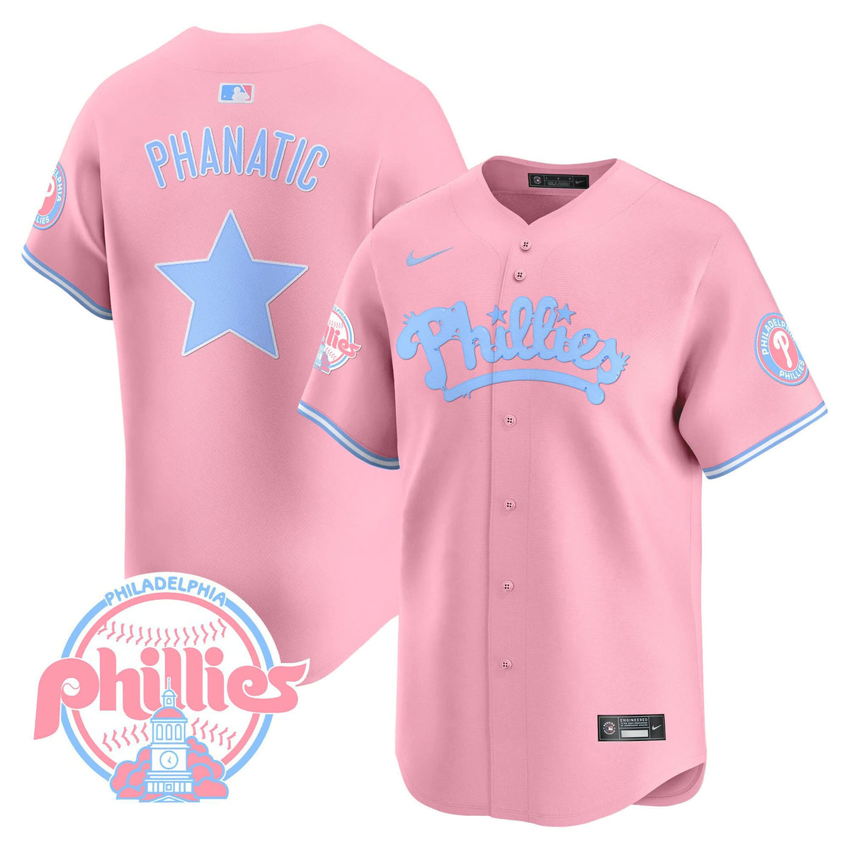 PP Bubblegum Pink Vapor Premier Limited Jersey - Stitched