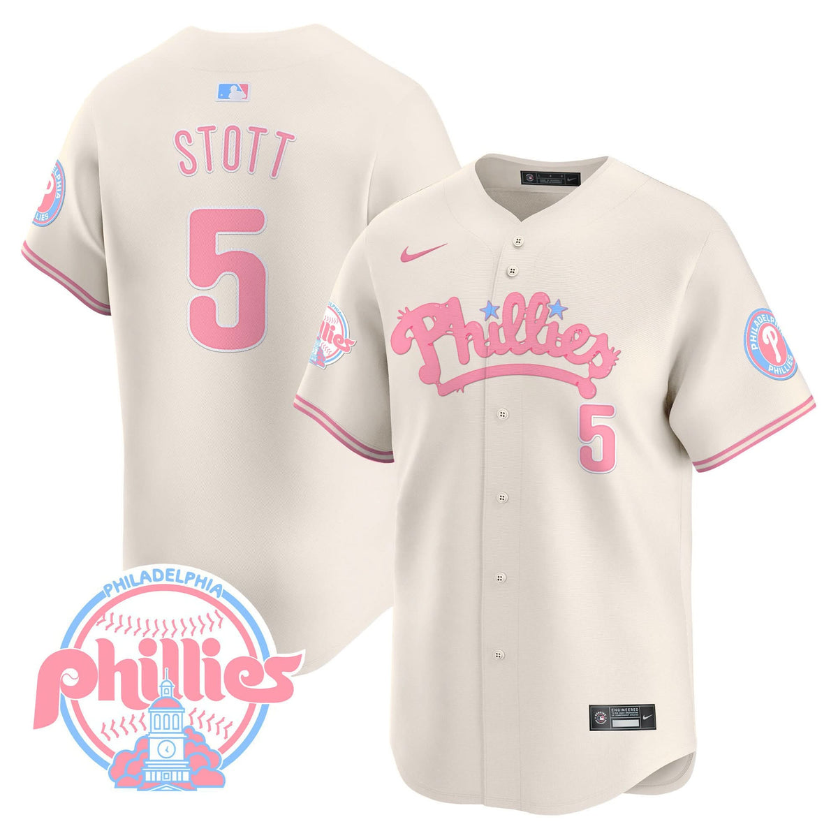 PP Bubblegum Pink Vapor Premier Limited Jersey - Stitched
