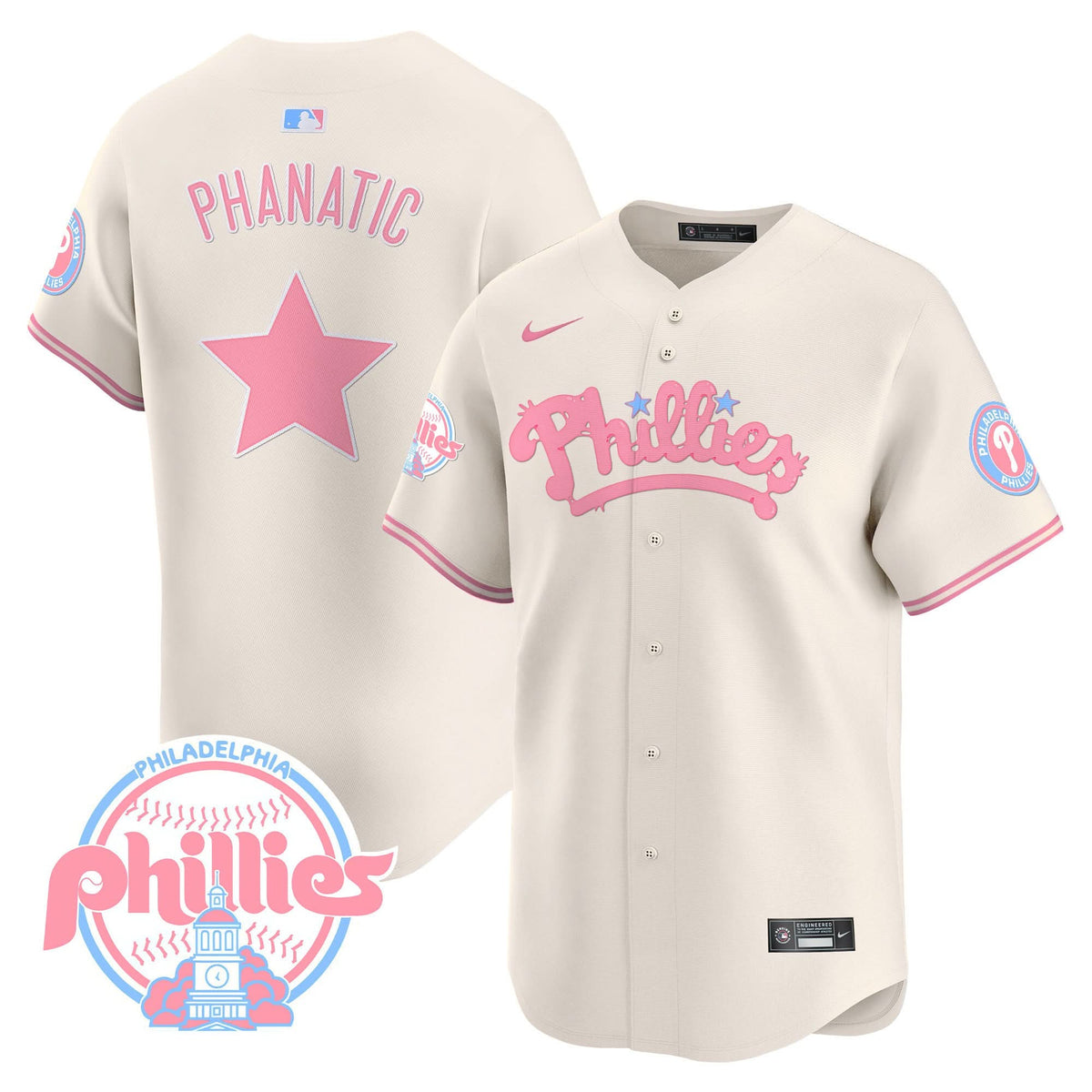 PP Bubblegum Pink Vapor Premier Limited Jersey - Stitched