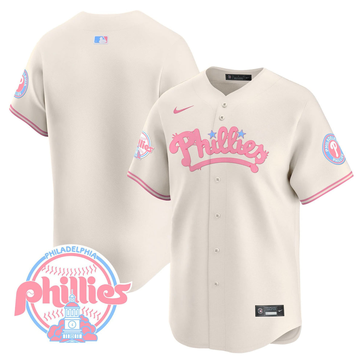 PP Bubblegum Pink Vapor Premier Limited Jersey - Stitched