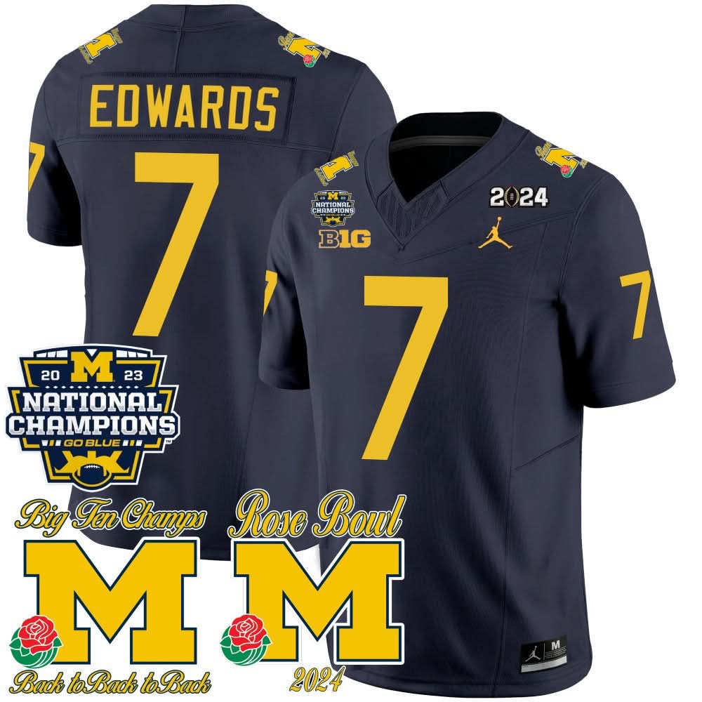 MW 2023 National Champions & Rose Bowl Patch Vapor Jersey