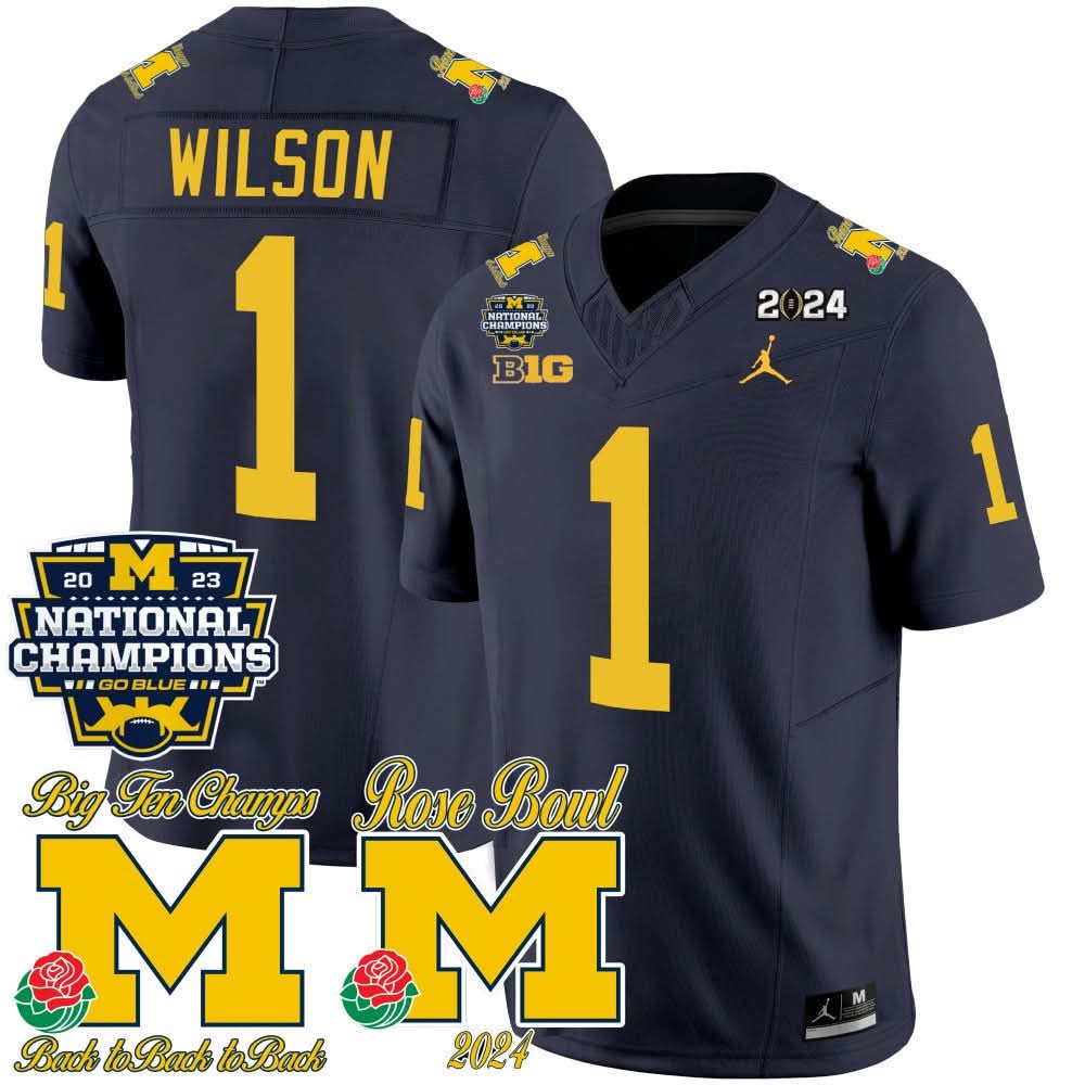 MW 2023 National Champions & Rose Bowl Patch Vapor Jersey