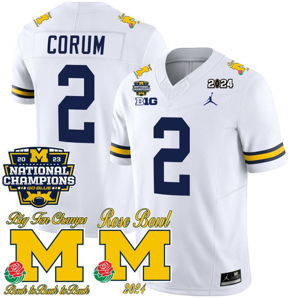 MW 2023 National Champions & Rose Bowl Patch Vapor Jersey