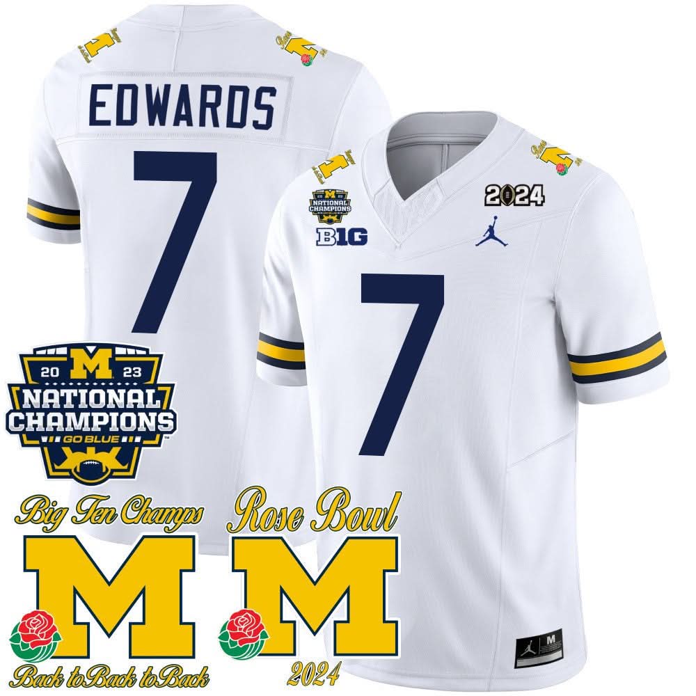 MW 2023 National Champions & Rose Bowl Patch Vapor Jersey