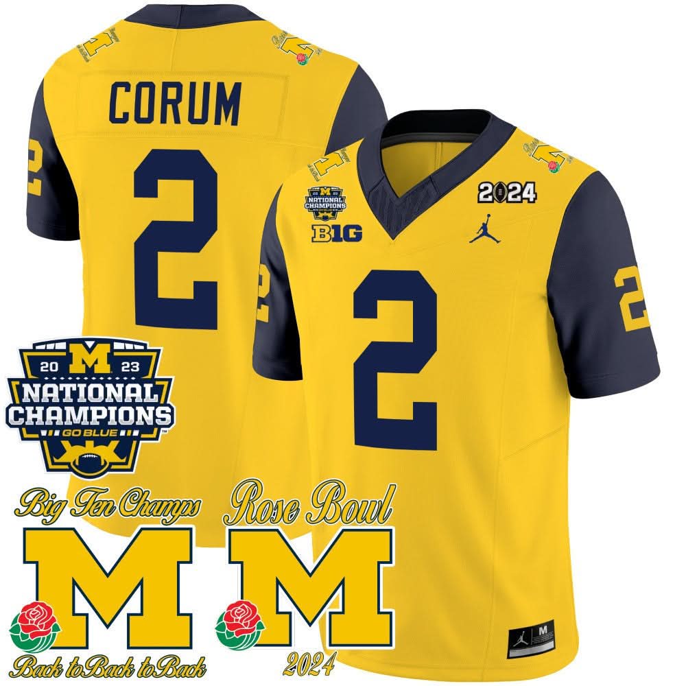 MW 2023 National Champions & Rose Bowl Patch Vapor Jersey