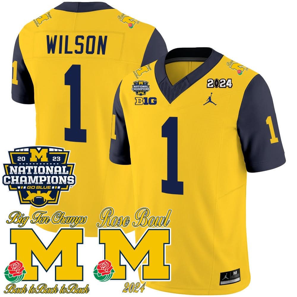 MW 2023 National Champions & Rose Bowl Patch Vapor Jersey