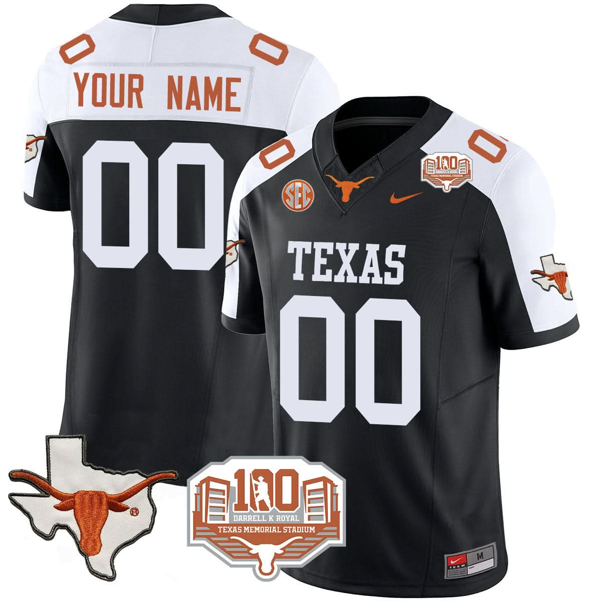 TL 2024 Vapor Limited Custom Jersey - 100 years of Darrell K Royal