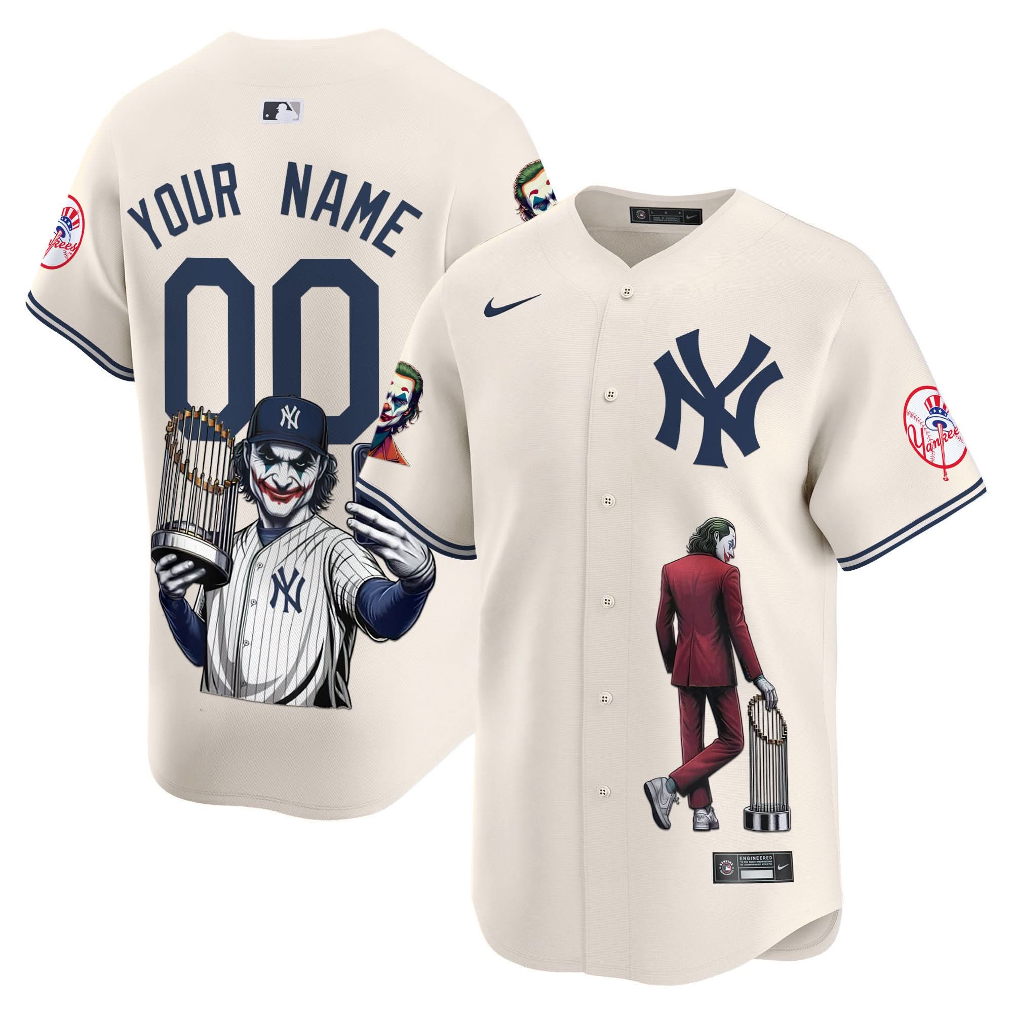 NYY Joker Vapor Premier Limited Custom Jersey - Printed