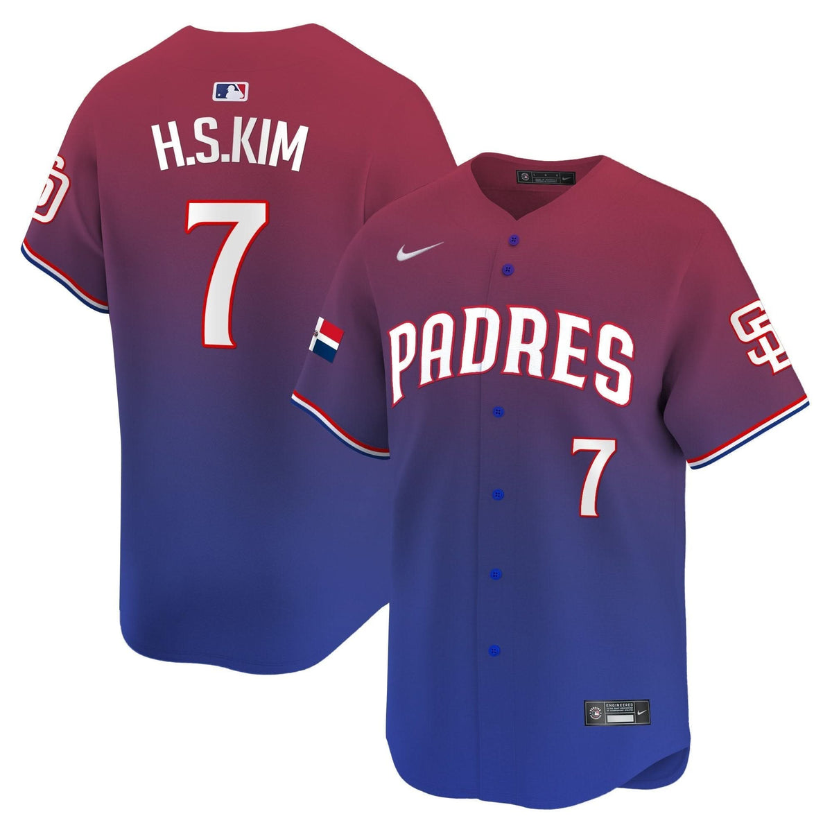 SDP Dominican Republic Vapor Premier Limited Jersey - Stitched
