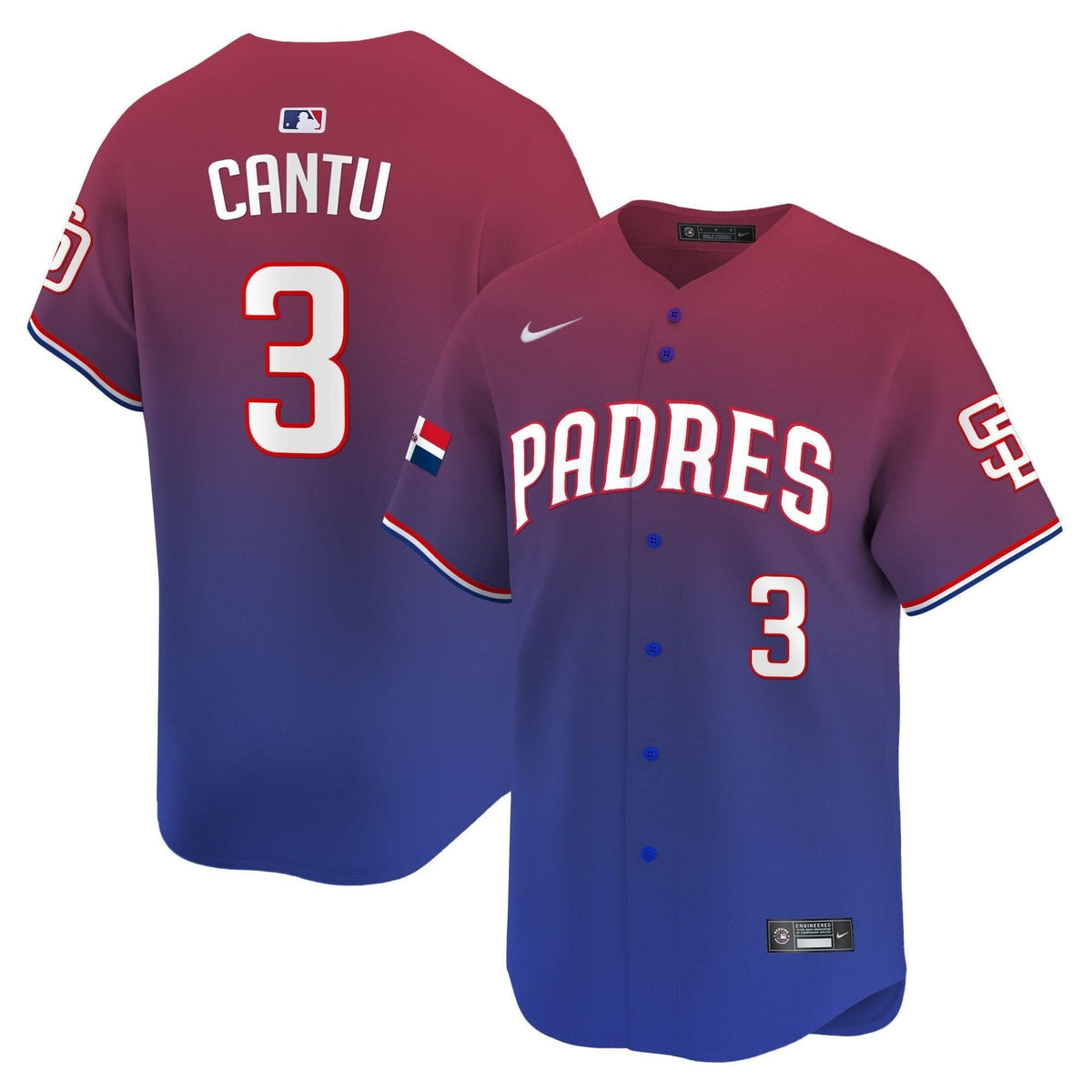 SDP Dominican Republic Vapor Premier Limited Jersey - Stitched