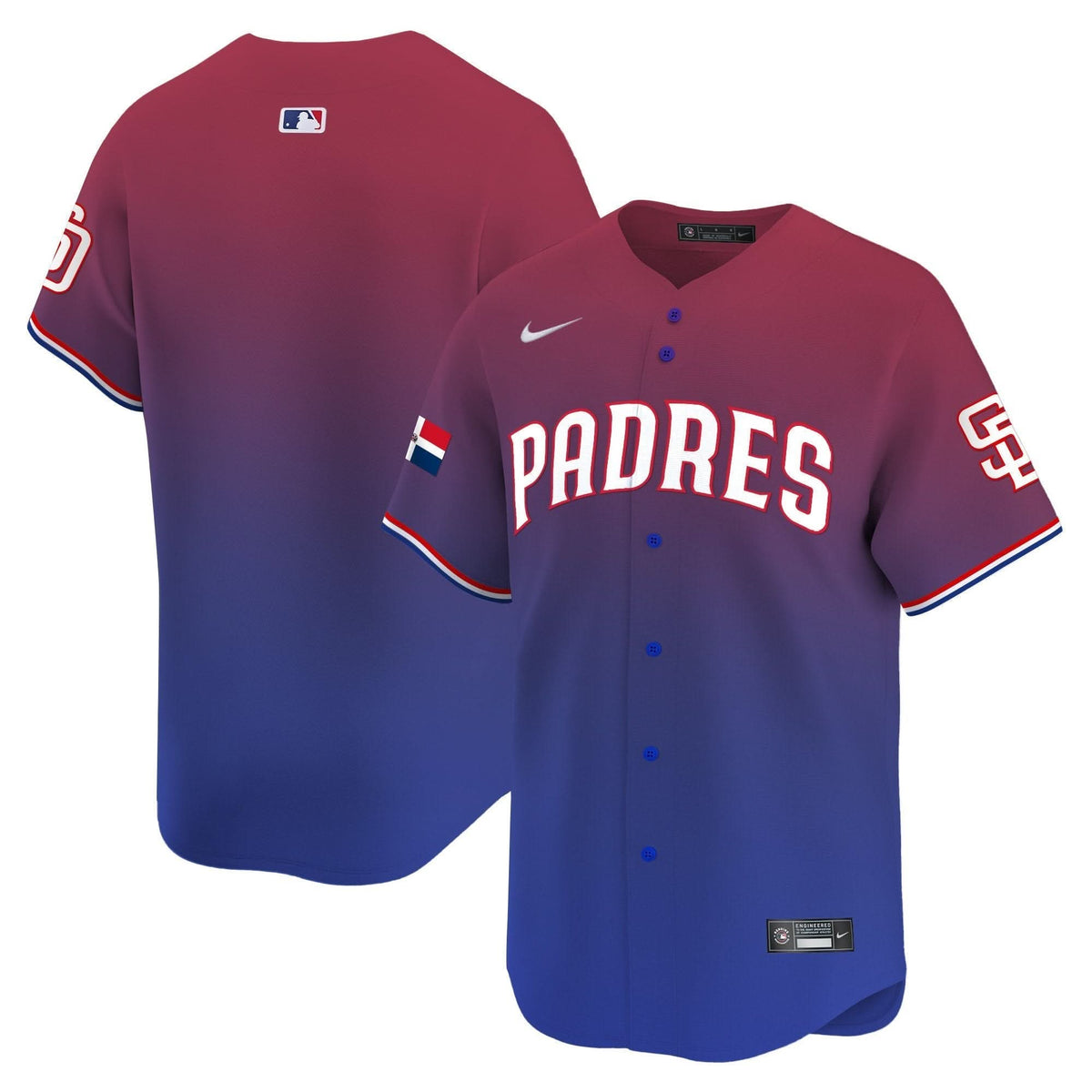 SDP Dominican Republic Vapor Premier Limited Jersey - Stitched