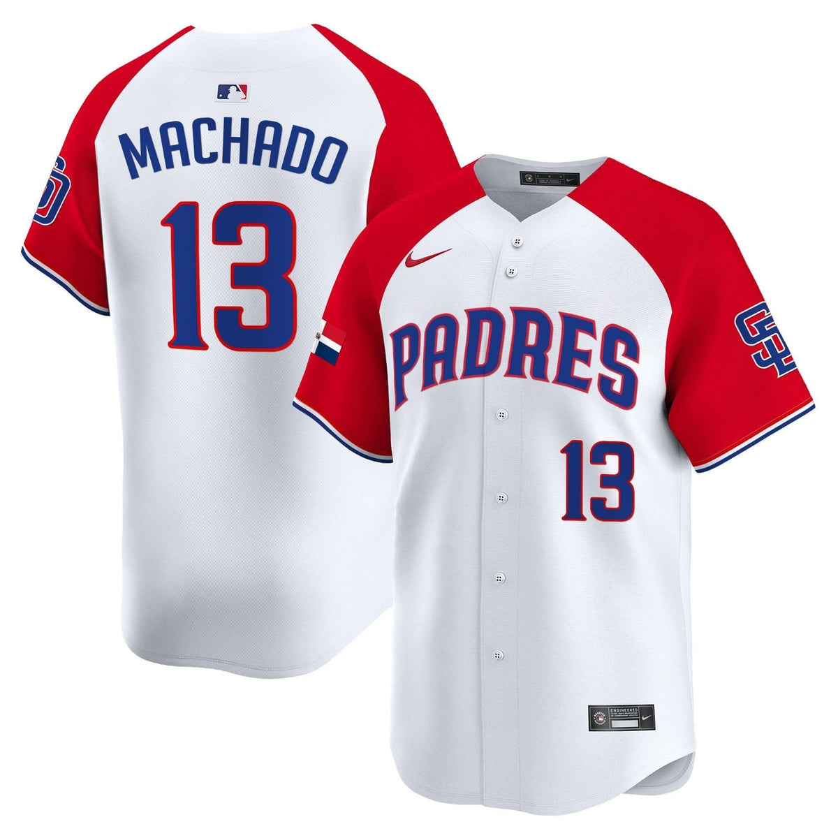 SDP Dominican Republic Vapor Premier Limited Jersey - Stitched