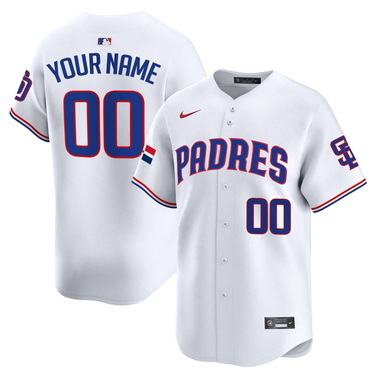 SDP Dominican Republic Vapor Premier Limited Custom Jersey - Stitched