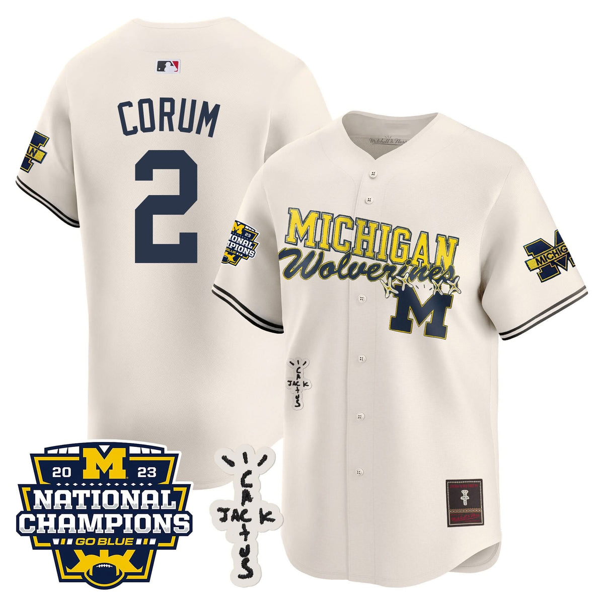 MW Cactus Jack Champions Baseball Jersey - Stitched