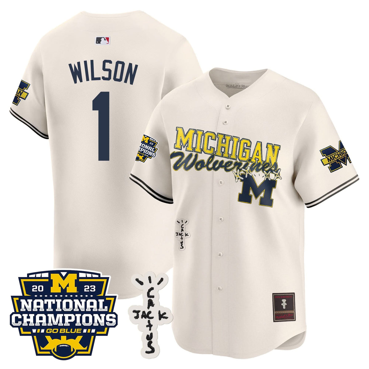 MW Cactus Jack Champions Baseball Jersey - Stitched