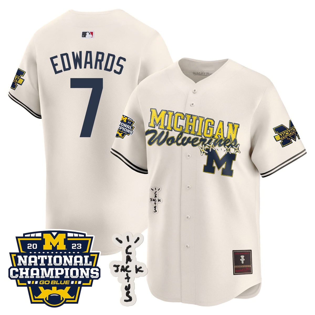 MW Cactus Jack Champions Baseball Jersey - Stitched