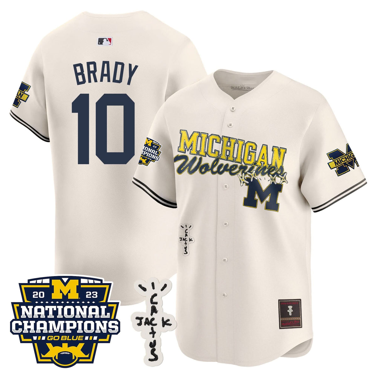 MW Cactus Jack Champions Baseball Jersey - Stitched