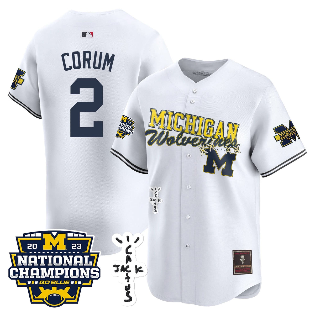 MW Cactus Jack Champions Baseball Jersey - Stitched