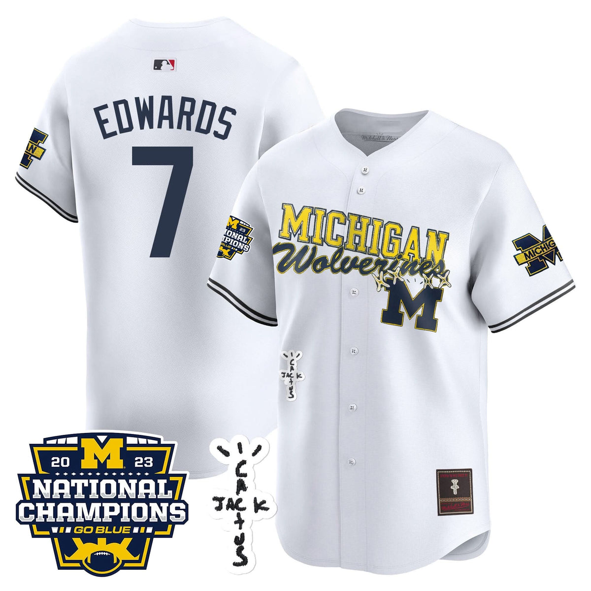 MW Cactus Jack Champions Baseball Jersey - Stitched