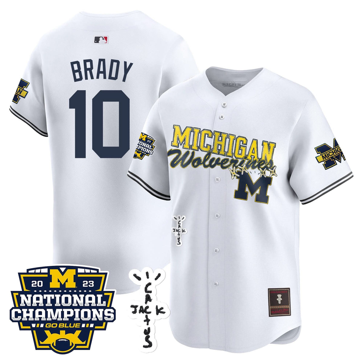 MW Cactus Jack Champions Baseball Jersey - Stitched