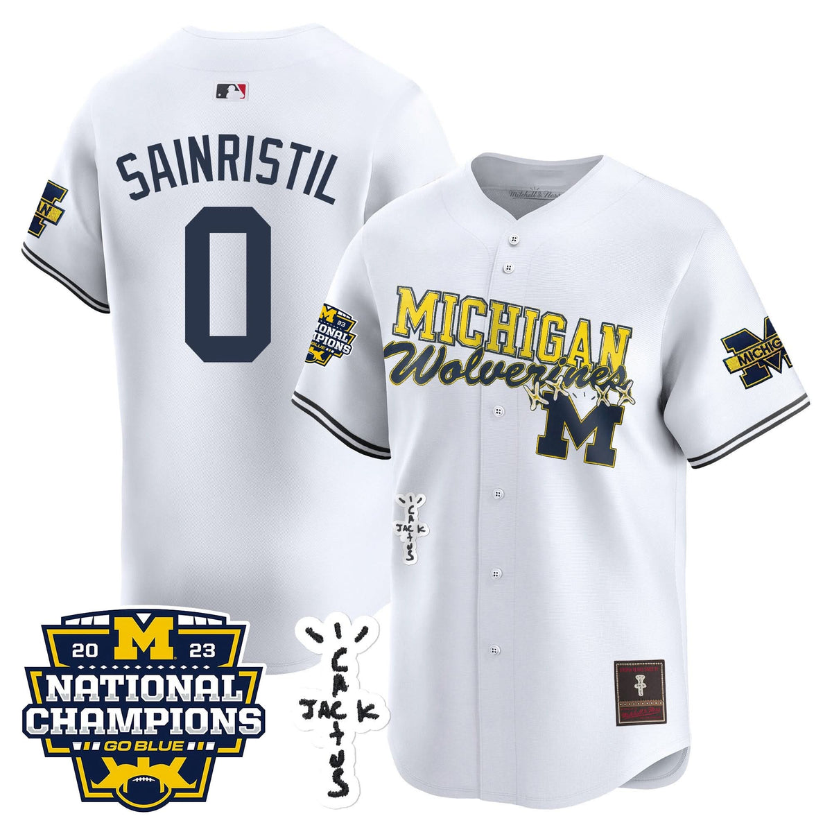 MW Cactus Jack Champions Baseball Jersey - Stitched