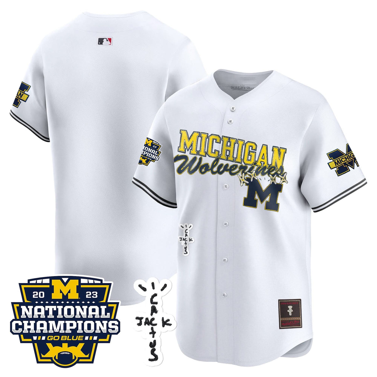 MW Cactus Jack Champions Baseball Jersey - Stitched