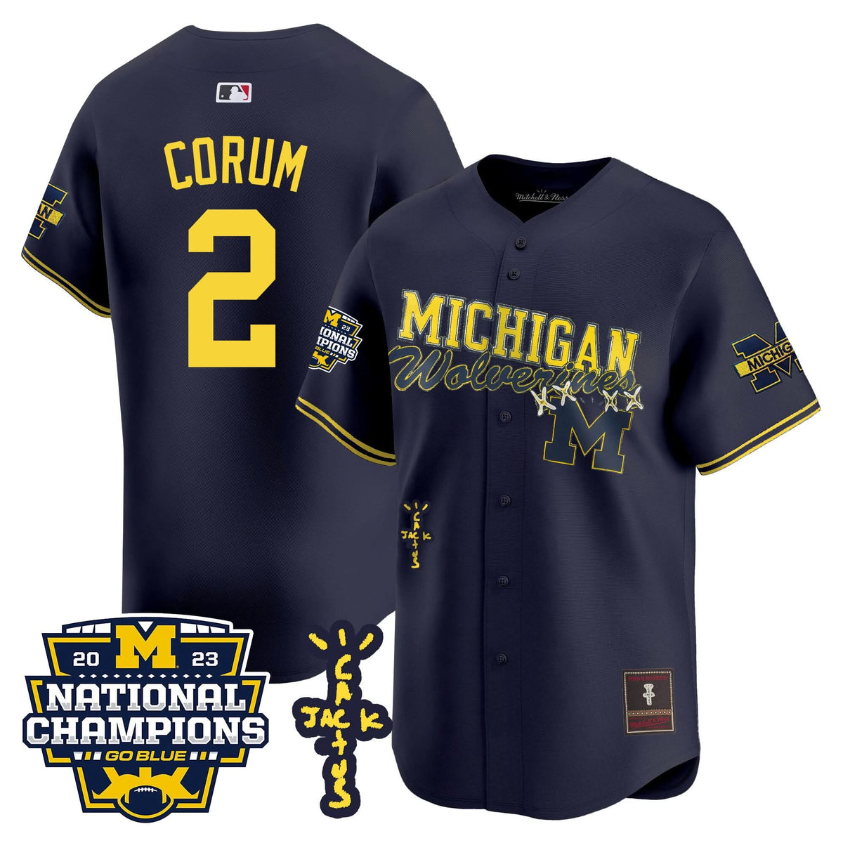 MW Cactus Jack Champions Baseball Jersey - Stitched