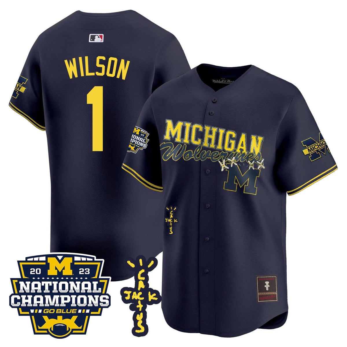MW Cactus Jack Champions Baseball Jersey - Stitched