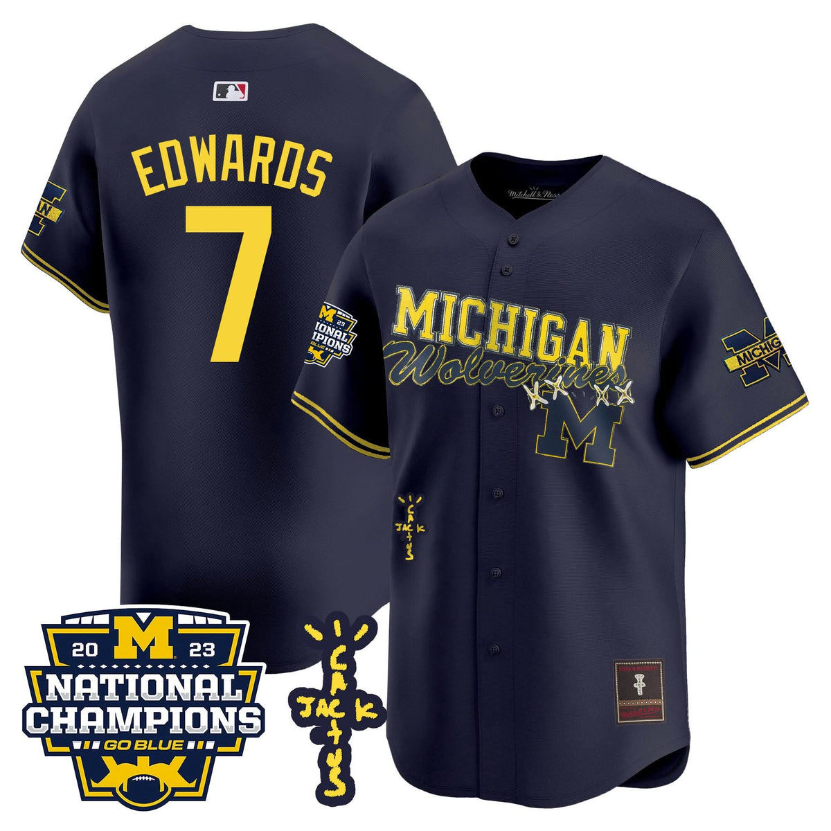 MW Cactus Jack Champions Baseball Jersey - Stitched