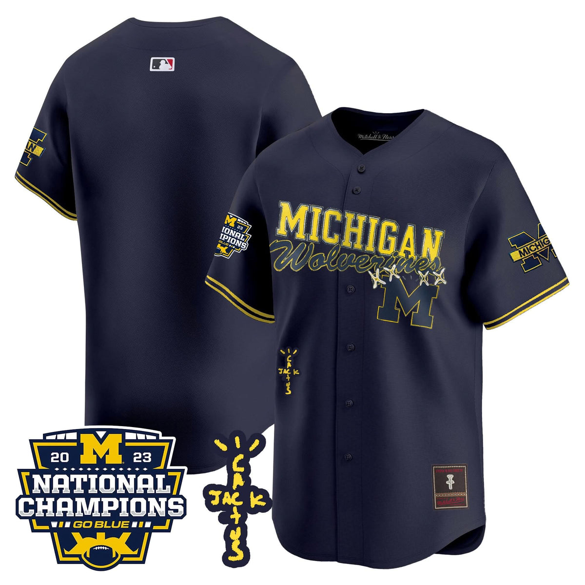 MW Cactus Jack Champions Baseball Jersey - Stitched