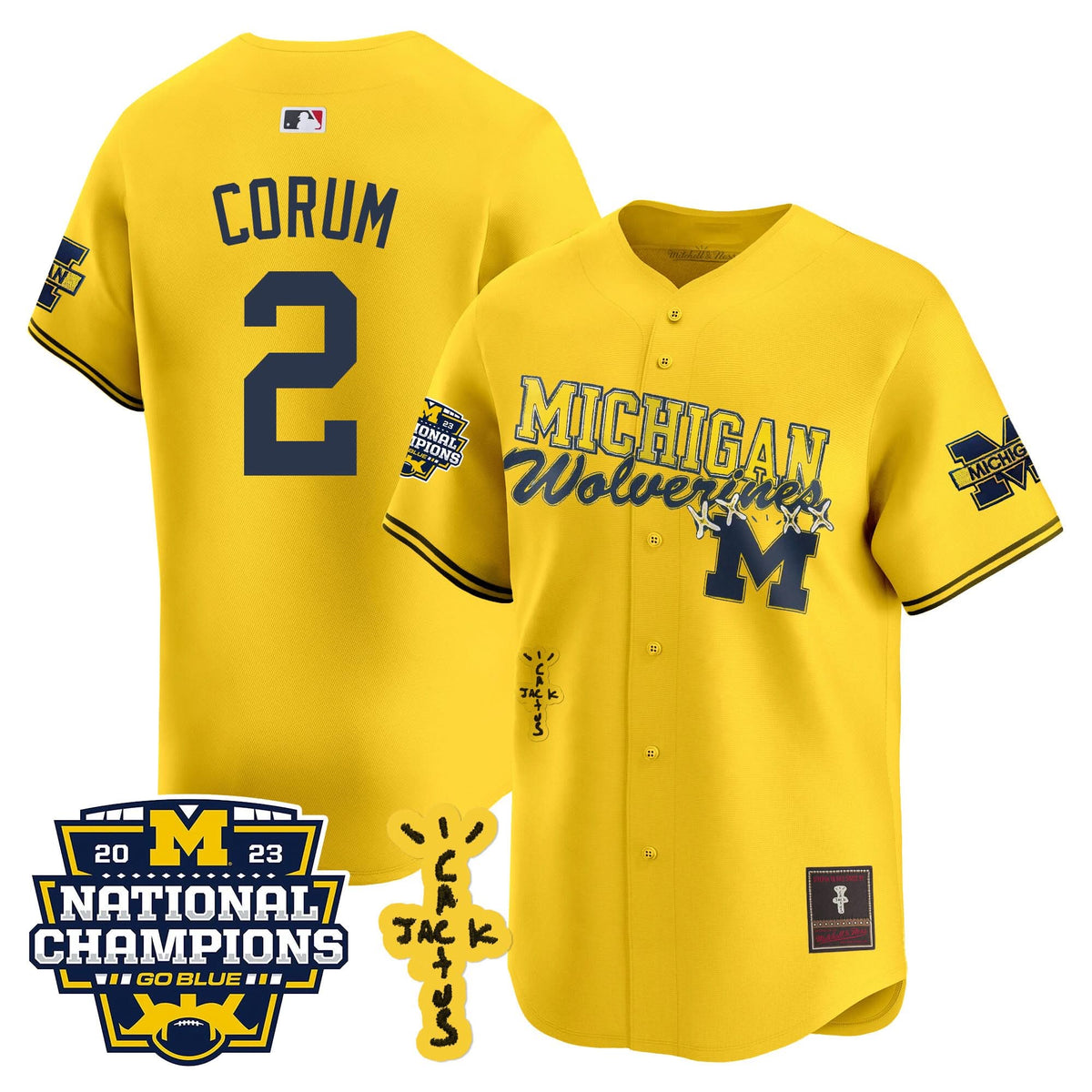 MW Cactus Jack Champions Baseball Jersey - Stitched