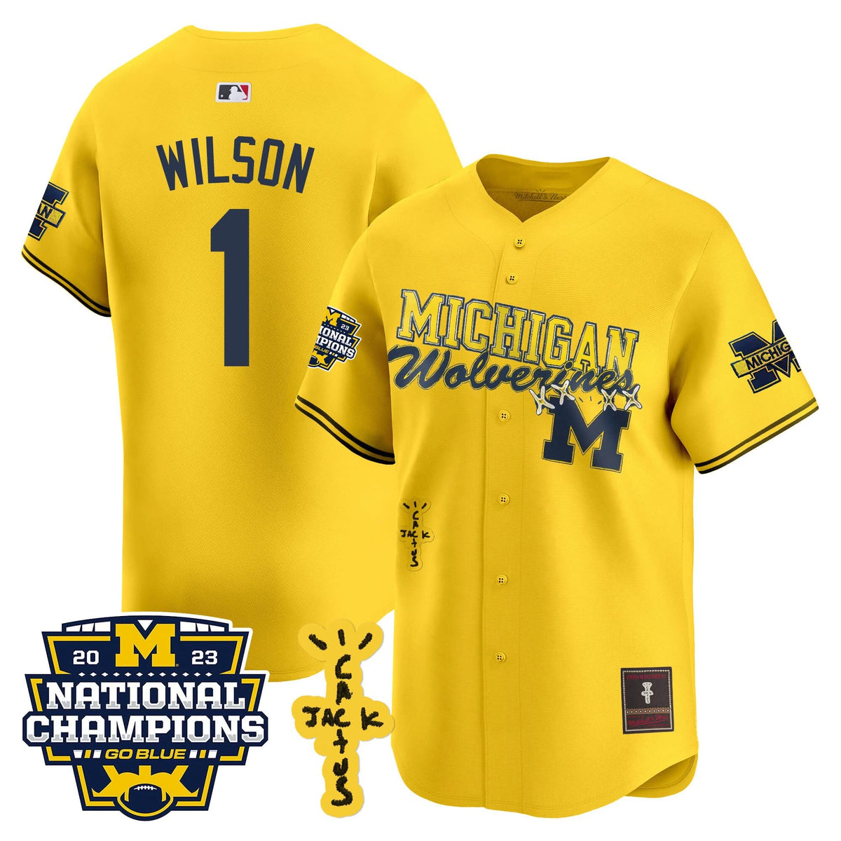 MW Cactus Jack Champions Baseball Jersey - Stitched