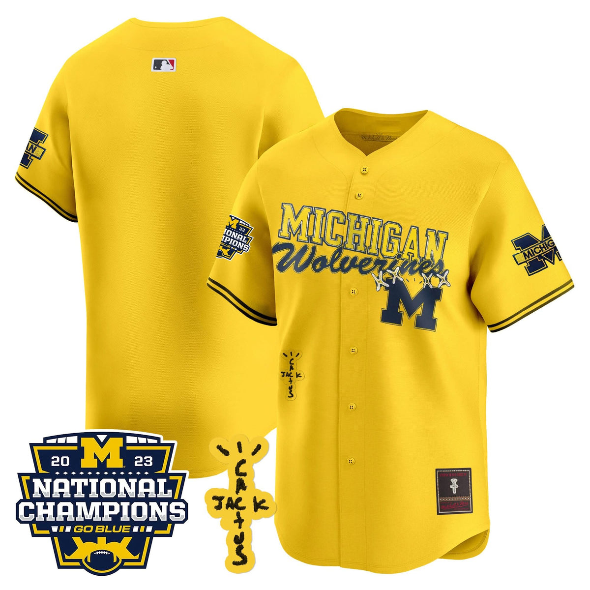 MW Cactus Jack Champions Baseball Jersey - Stitched