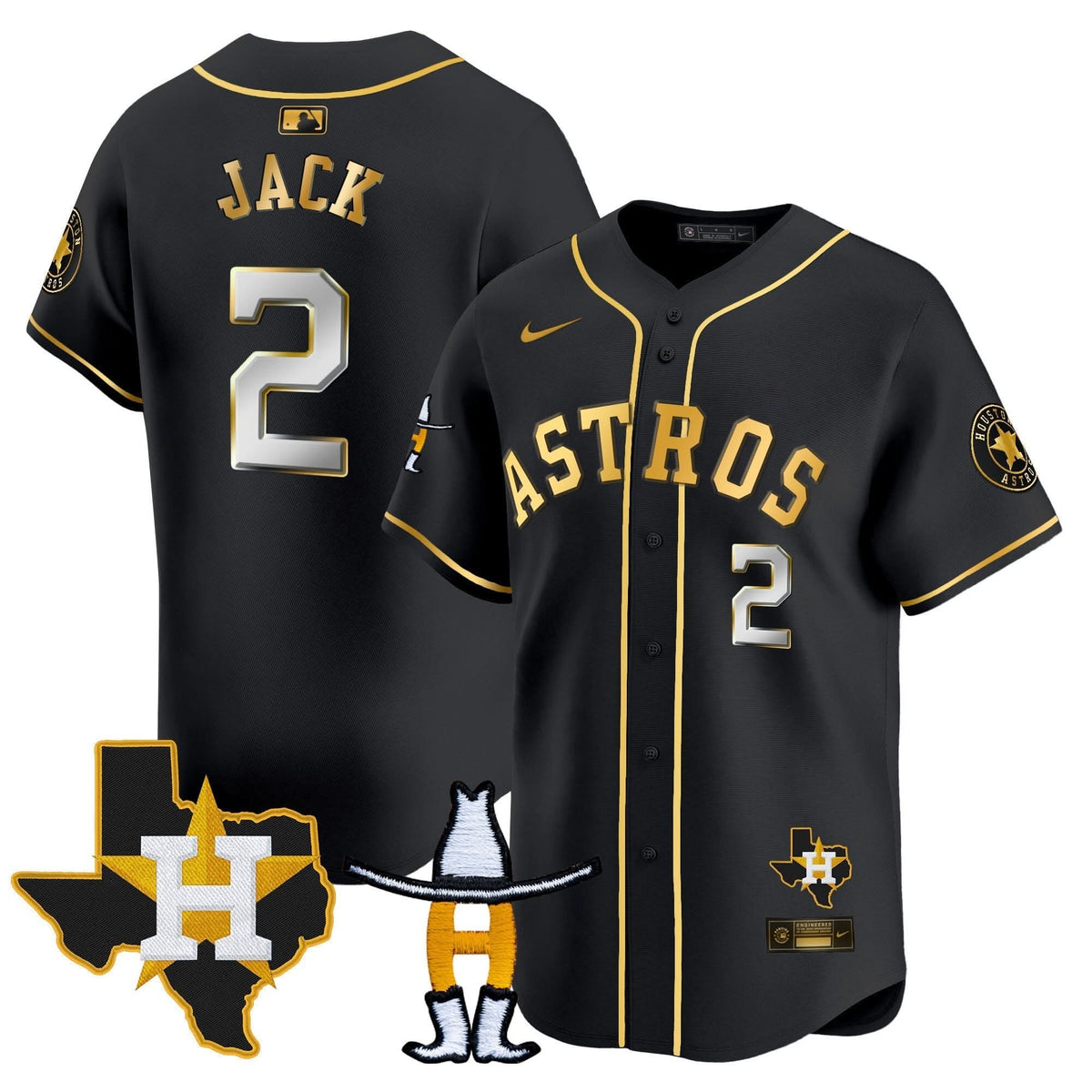 HA Houston Rodeo Patch Vapor Premier Limited Jersey V2 - Stitched