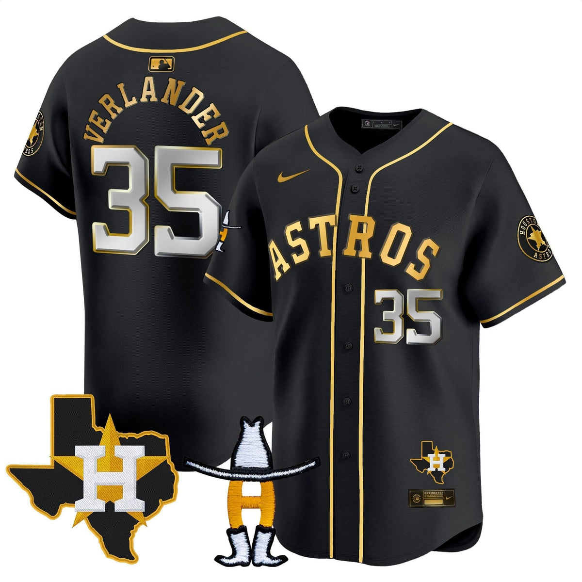 HA Houston Rodeo Patch Vapor Premier Limited Jersey V2 - Stitched