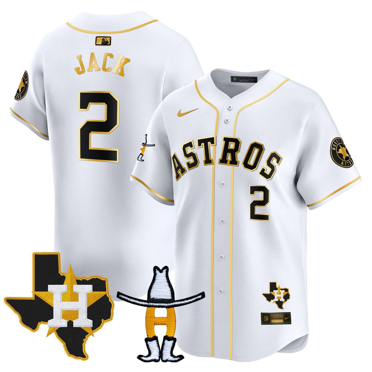 HA Houston Rodeo Patch Vapor Premier Limited Jersey V2 - Stitched