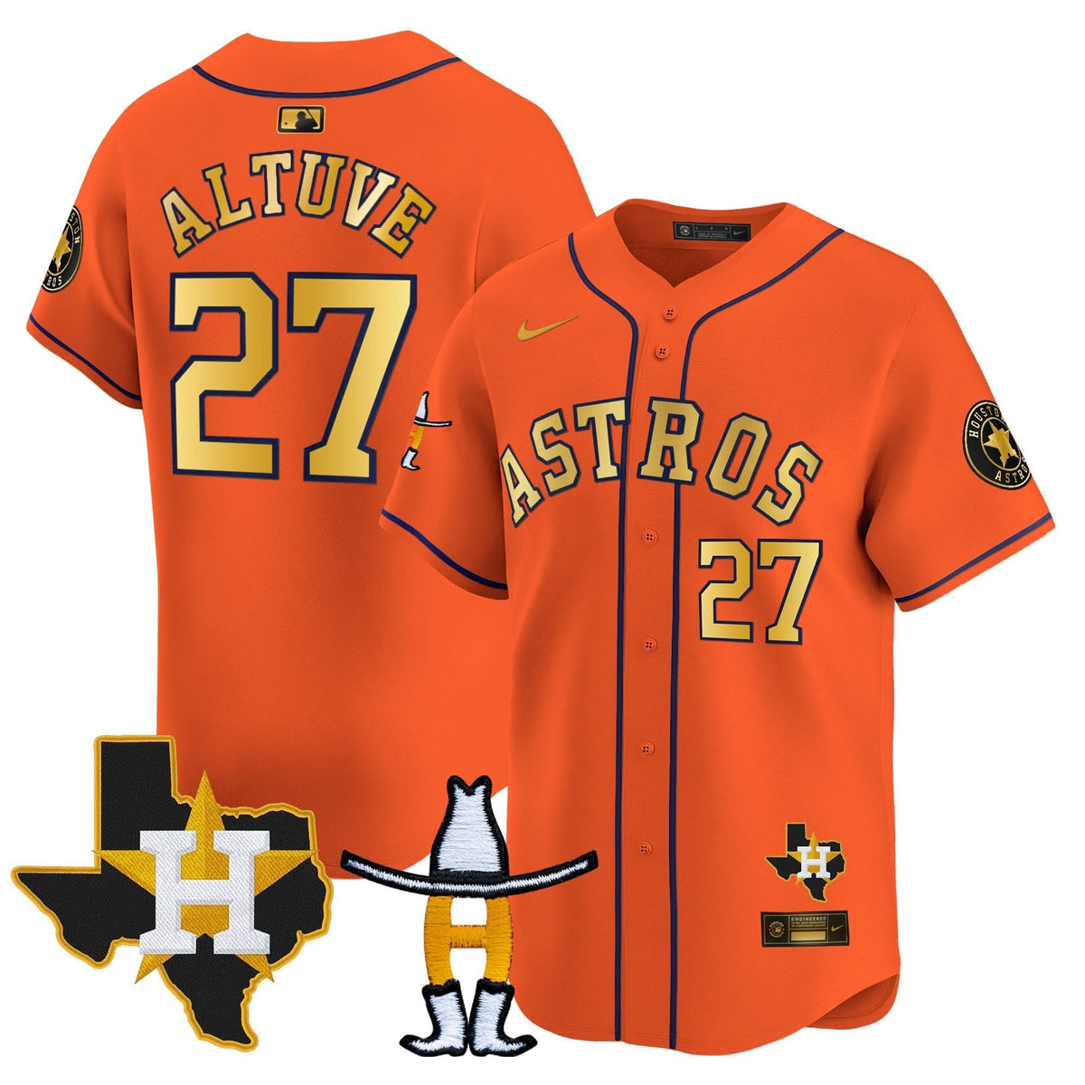 HA Houston Rodeo Patch Vapor Premier Limited Jersey V2 - Stitched