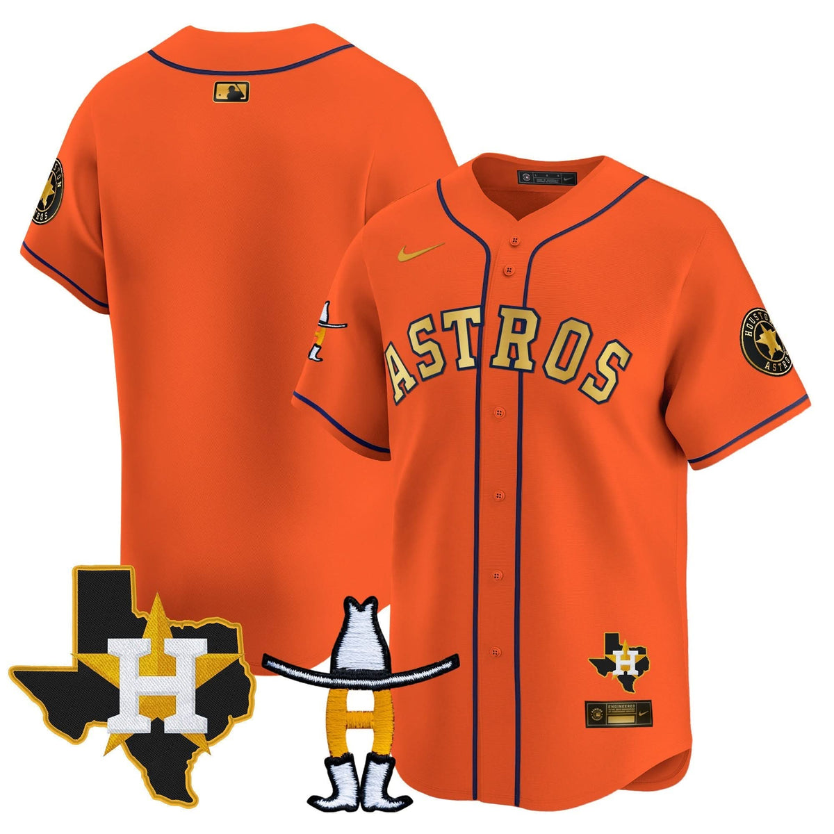 HA Houston Rodeo Patch Vapor Premier Limited Jersey V2 - Stitched