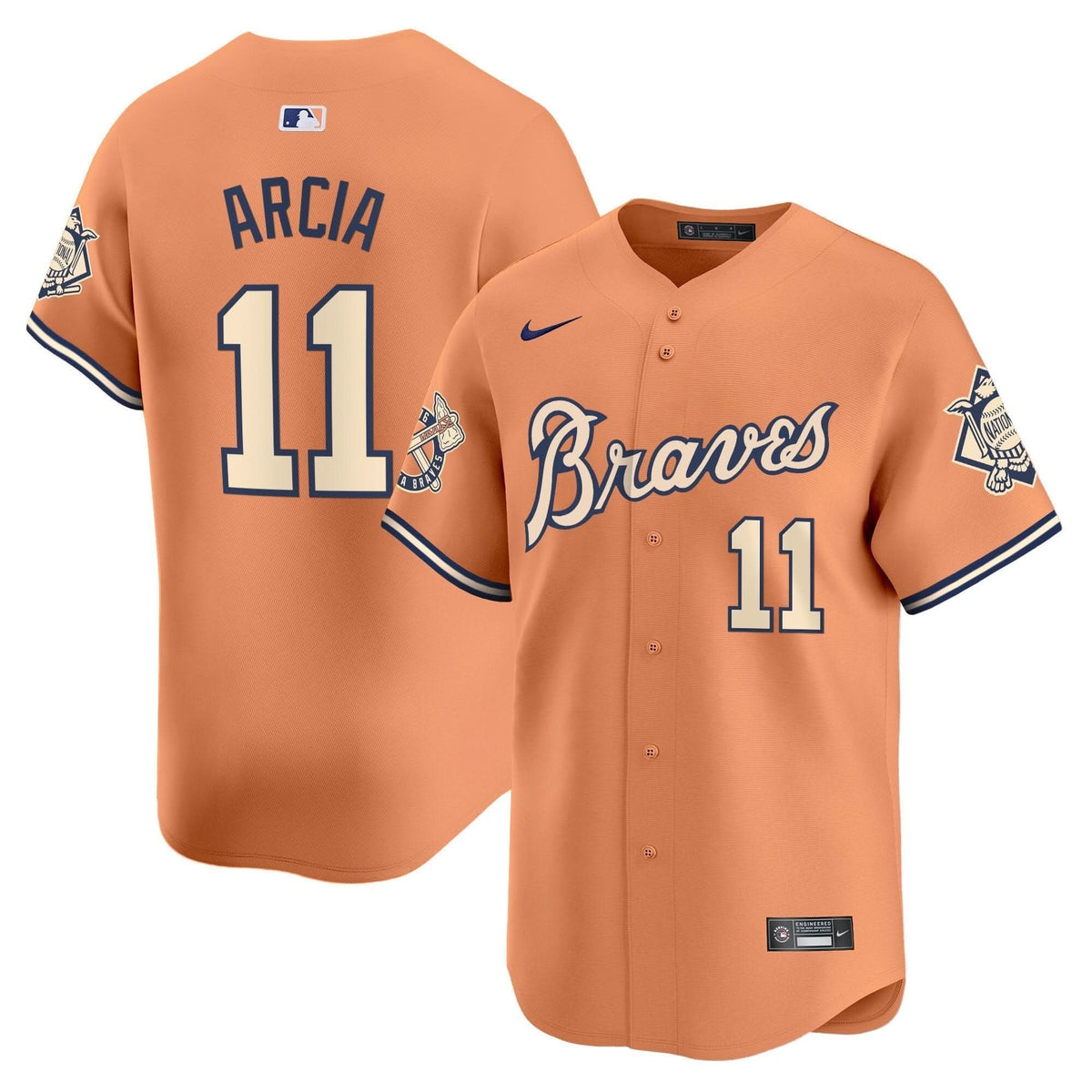 AB Peaches n' Cream Vapor Premier Limited Jersey - Stitched