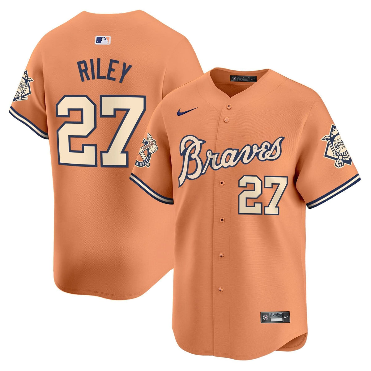 AB Peaches n' Cream Vapor Premier Limited Jersey - Stitched