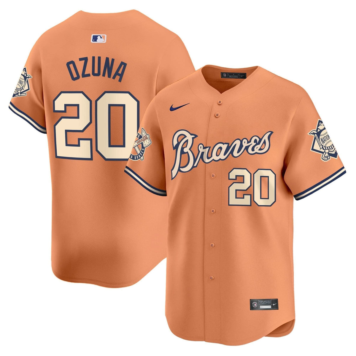 AB Peaches n' Cream Vapor Premier Limited Jersey - Stitched